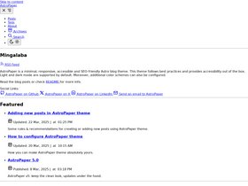 AstroPaper screenshot